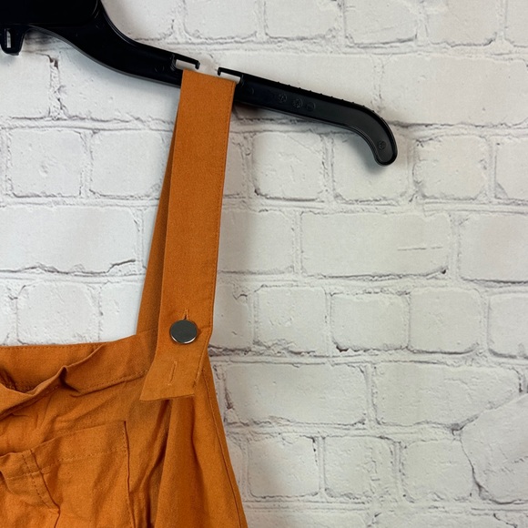 BloomChic Orange Midi Pinafore Dress Plus Size 2X - Picture 3 of 7